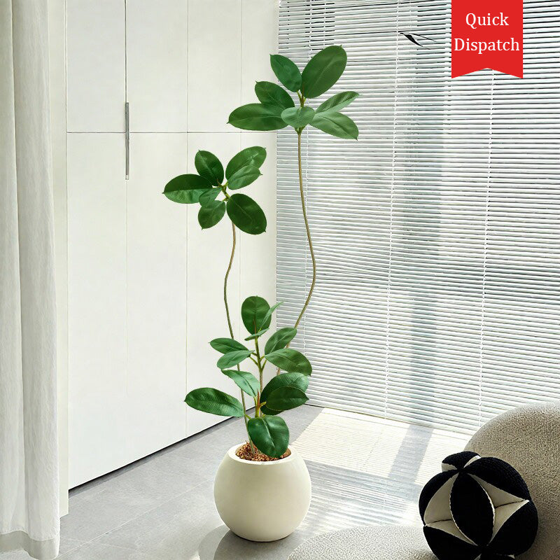 Plant Black Gold Piece Living Room High-End Decorative Sculpture Artificial Tree New Product for Sofa TV Cabinet