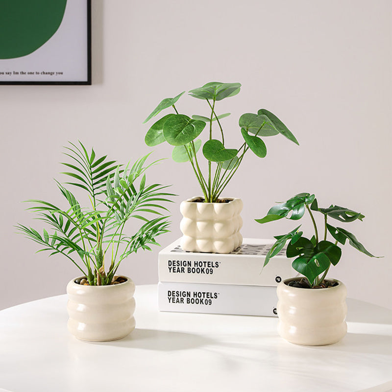 Simulated Plants Nordic Decorative Pottery Office Living Room Desktop Indoor Bonsai Decoration Bionic Fake Flowers Green Plants