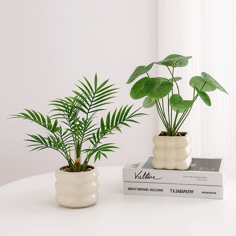 Simulated Plants Nordic Decorative Pottery Office Living Room Desktop Indoor Bonsai Decoration Bionic Fake Flowers Green Plants