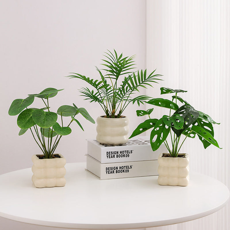Simulated Plants Nordic Decorative Pottery Office Living Room Desktop Indoor Bonsai Decoration Bionic Fake Flowers Green Plants