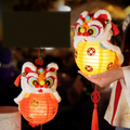 Kids' DIY Glow Lion Lantern Toy Kit – Little Lion Holding Lucky Lantern
